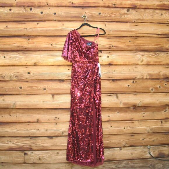 Mac Duggal Womens 93540 Sequin Gown Dress - Picture 5 of 14